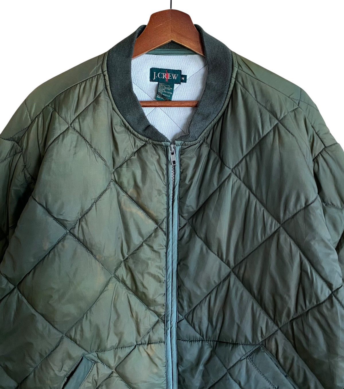 J.Crew Very Rare Vintage J.Crew Diomond Quilted Bomber Jacket 1980s Size US M / EU 48-50 / 2 - 8 Thumbnail