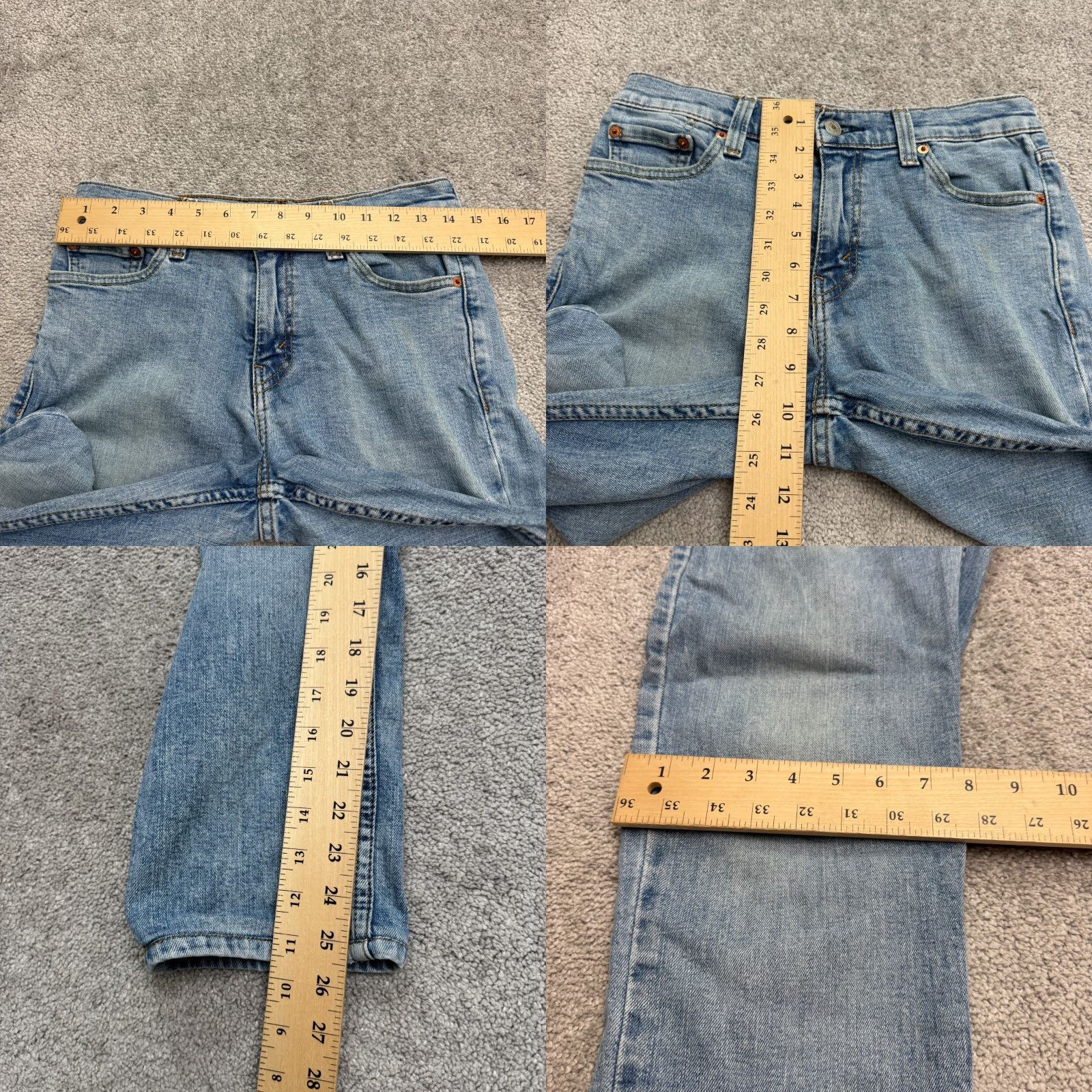 Levi's Levi's 511 Slim Fit Denim Jeans Mens 29x30 Blue Medium Wash Straight Leg Casual Size US 29 - 9 Thumbnail