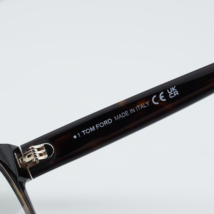Tom Ford Tom Ford FT5898-B 052 Eyeglasses Havana 50mm Rectangle Frame Size ONE SIZE - 3 Thumbnail