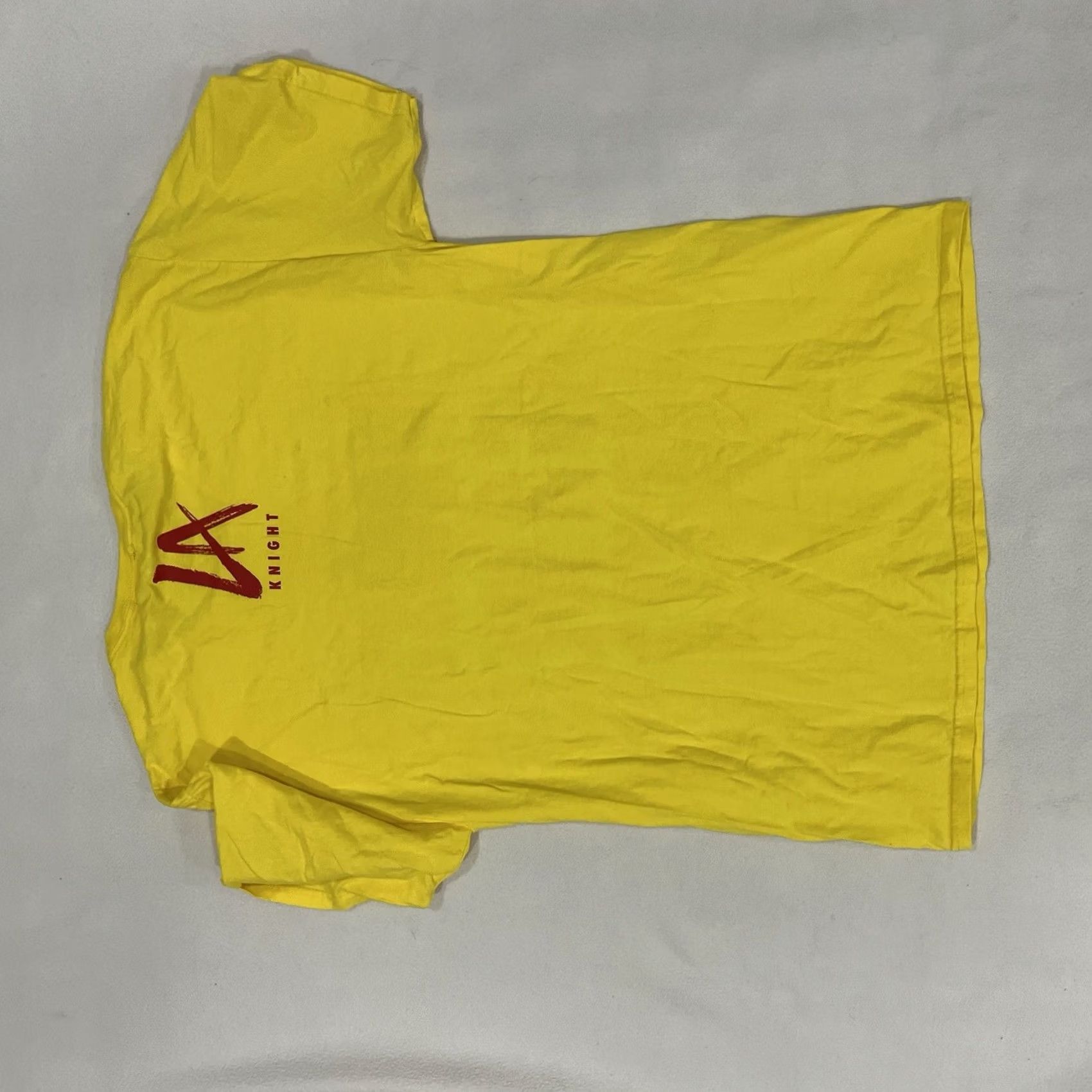Vintage WWE Authentic LA Knight Whose Game Is It Yellow Graphic T-Shirt Mens L Size US L / EU 52-54 / 3 - 2 Thumbnail