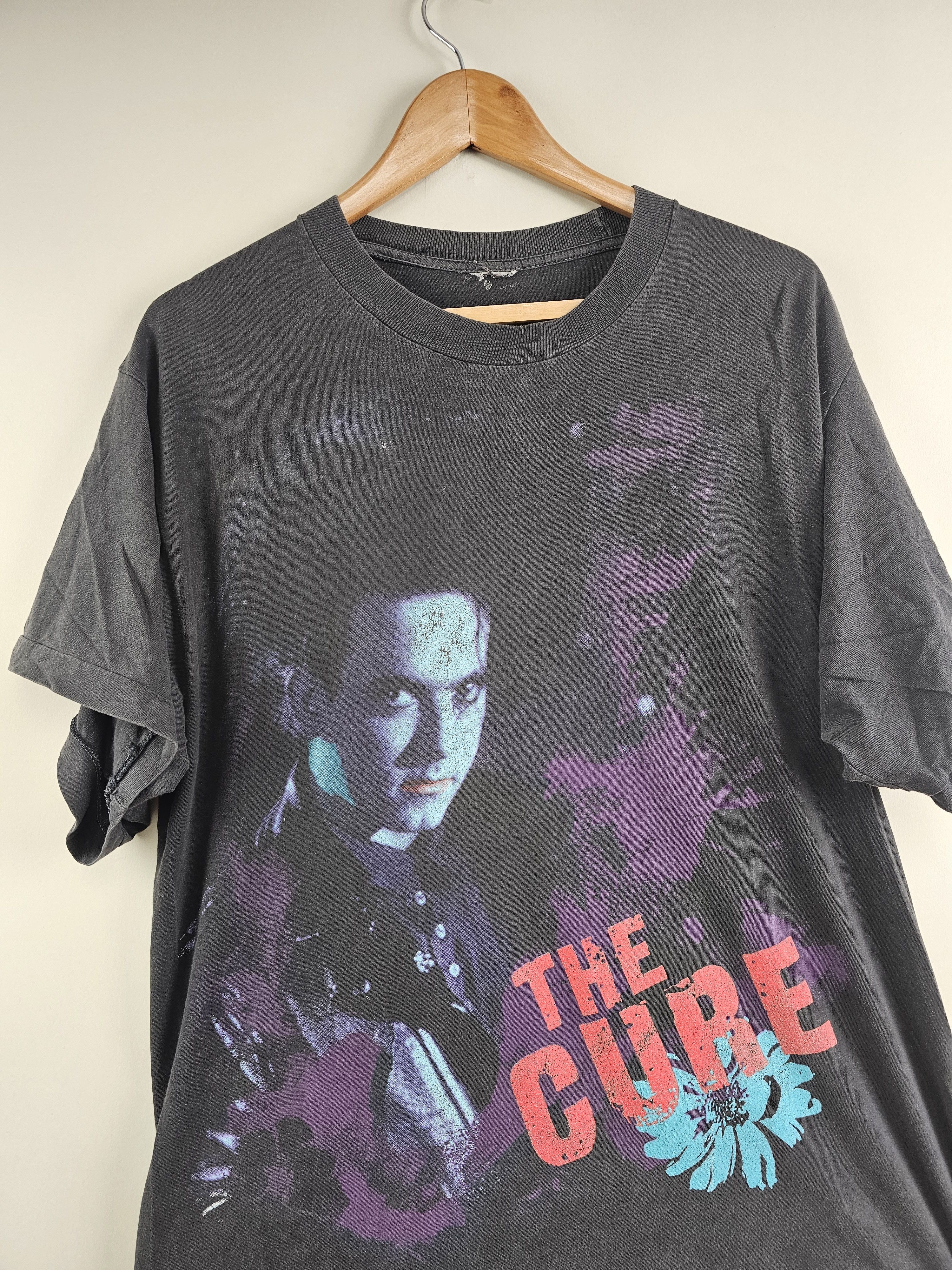 Band Tees × The Cure × Vintage 90s The Cure Robert Smith Disintegration L 21.5" 28" Size US L / EU 52-54 / 3 - 2 Thumbnail