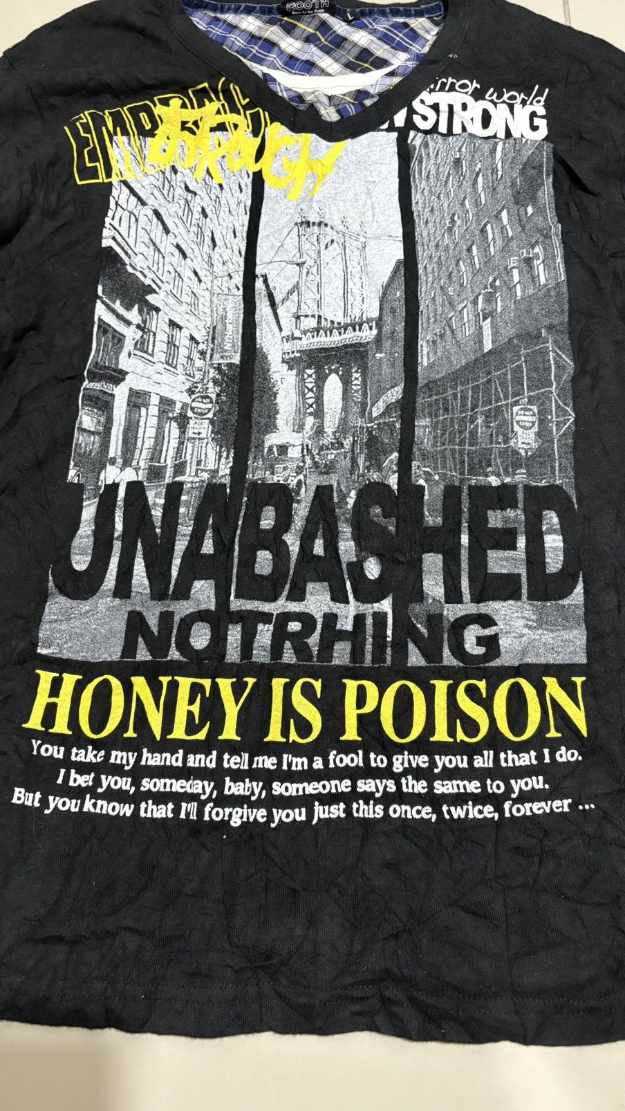 Hysteric Glamour Booth black punk skull poem SHIRT JAPANESE Size US M / EU 48-50 / 2 - 3 Thumbnail