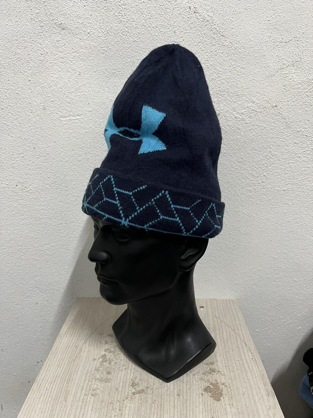 Under Armour Vintage Under Armour Big Logo Beanie Hat Size ONE SIZE - 3 Thumbnail