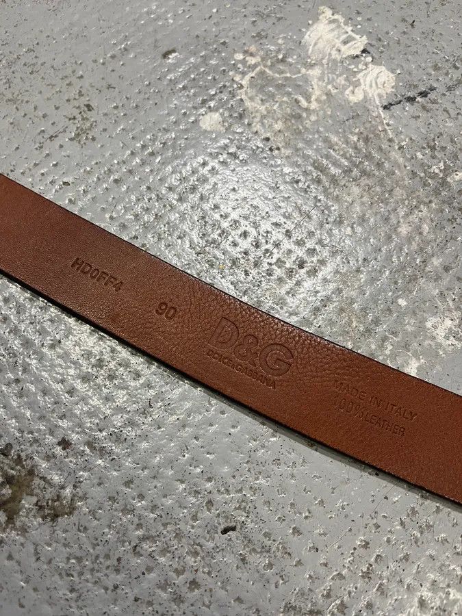 Dolce & Gabbana SS2004 Dolce & Gabbana Brown Premium Leather Belt Size ONE SIZE - 9 Thumbnail