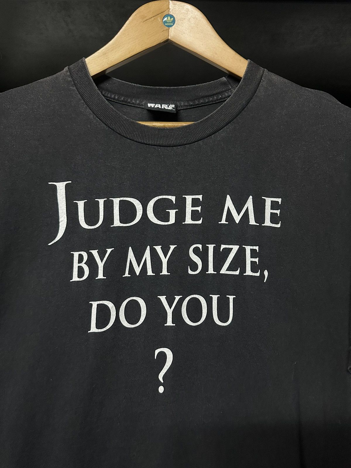Disney × Star Wars × Vintage Vintage Star Wars Judge Me By My Size, Do You? Sun Faded Tee Size US L / EU 52-54 / 3 - 7 Thumbnail