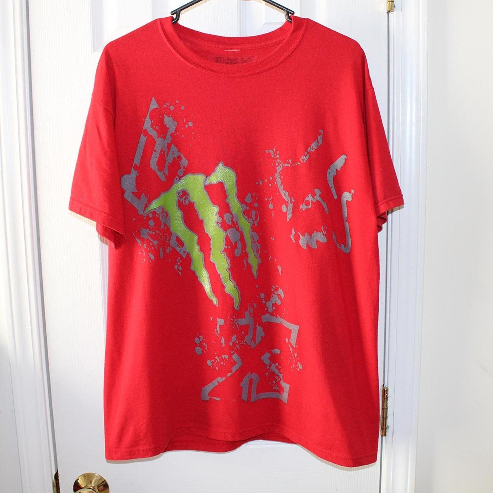 Fox Racing Y2K 2000'S Monster Energy Fox Racing Red Graphic Tee Size US L / EU 52-54 / 3 - 7 Thumbnail