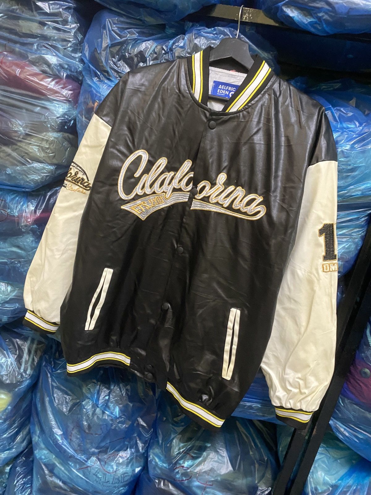 Other Aelfric Eden California Varsity Bomber Jacket Black White Size US M / EU 48-50 / 2 - 2 Thumbnail
