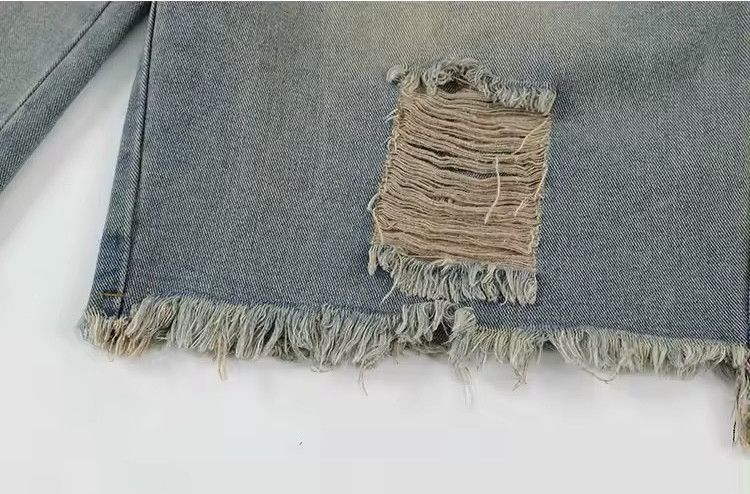 Japanese Brand × Jean Men's Worn-out Washed Denim Shorts Size US 31 - 7 Thumbnail