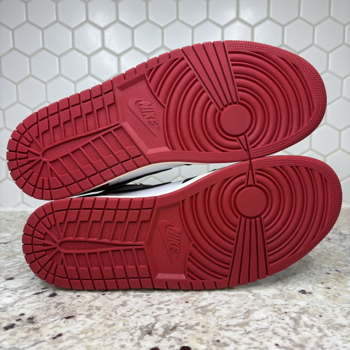 Jordan Brand Size 10 -Jordan 1 High Black Toe Reimagined Worn Once No Box Size US 10 / EU 43 - 10 Thumbnail