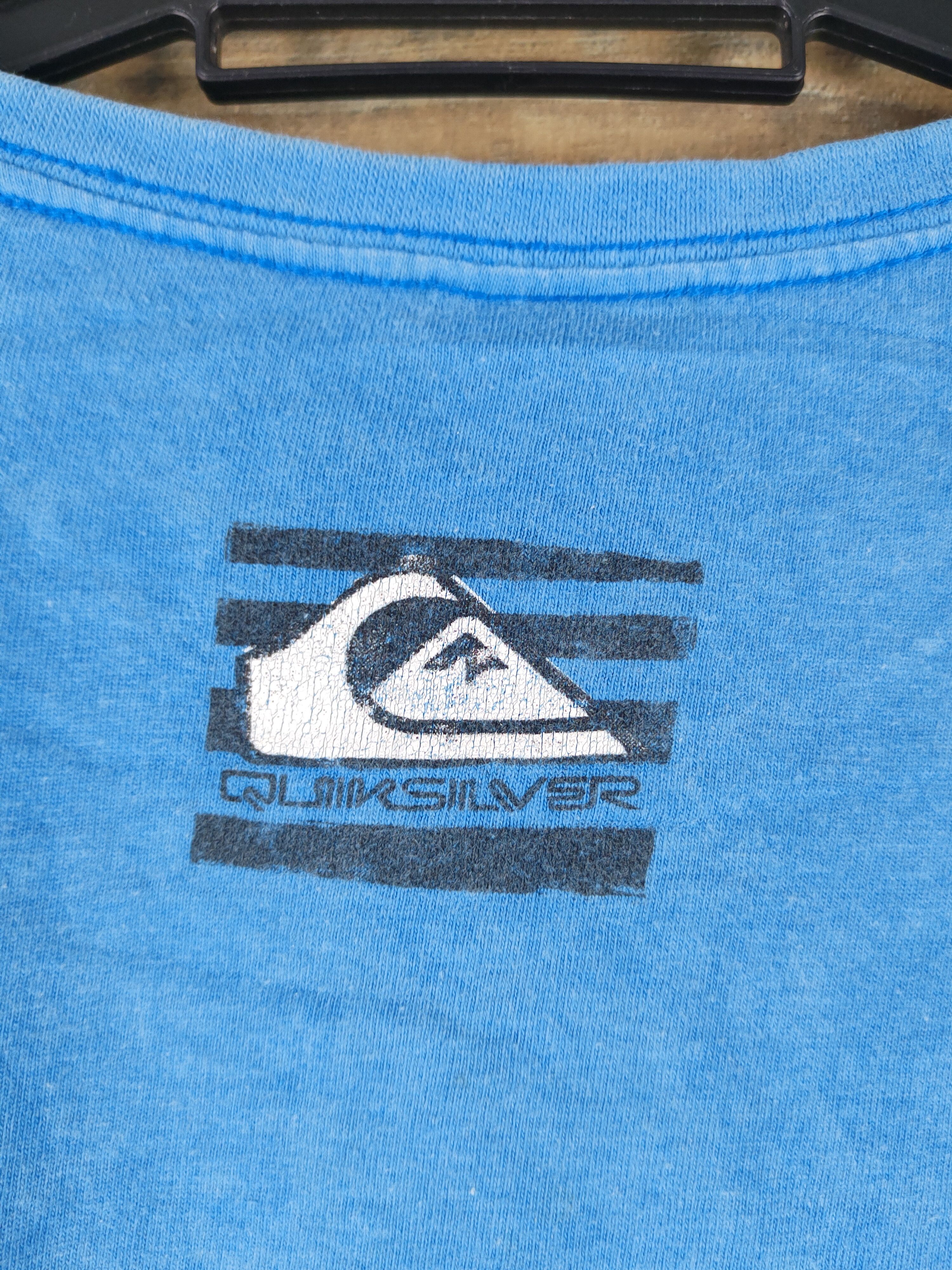 Quiksilver DL Quicksilver Light Blue Short Sleeve T-shirt #2543 Size US L / EU 52-54 / 3 - 10 Thumbnail
