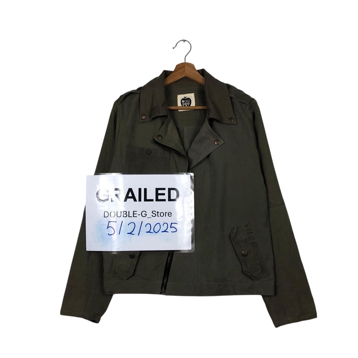 Japanese Brand × Vintage 📌Vtg Cropped Biker Jacket Sample Issey Miyake Doublr Breast Size US M / EU 48-50 / 2 - 1 Thumbnail