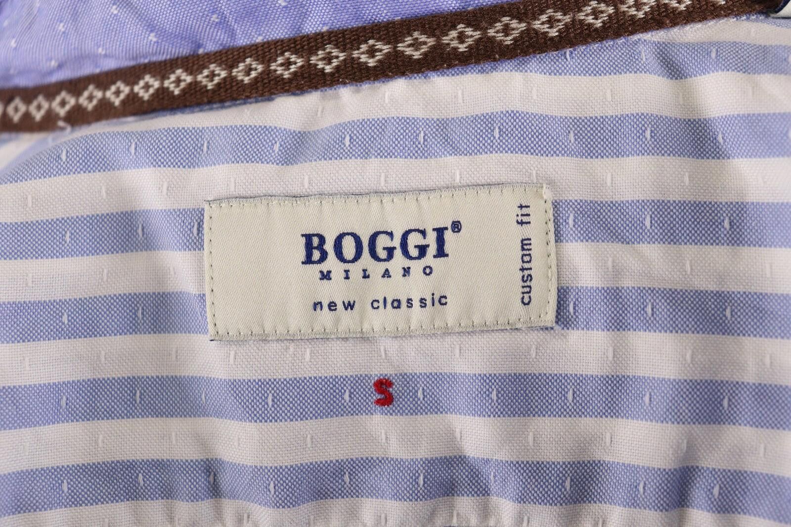 Designer Boggi Milano New Classic Custom Fit Stripe Shirt Size S Size US S / EU 44-46 / 1 - 10 Thumbnail