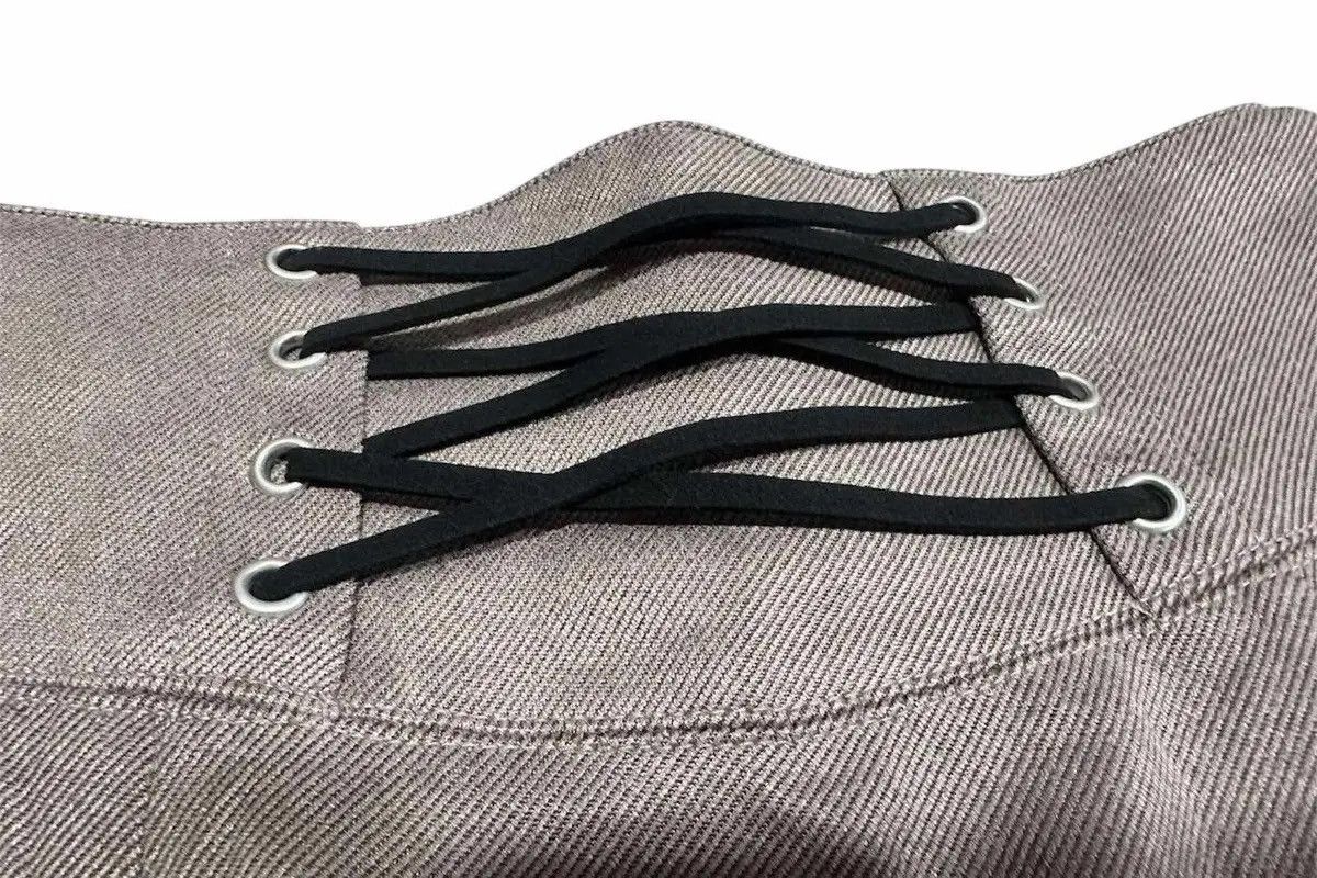Designer × Japanese Brand × Lip Service ♟️ Sick Japanese Y2K Lip Service Laces Up Skirt Size 26" / US 2 / IT 38 - 6 Thumbnail