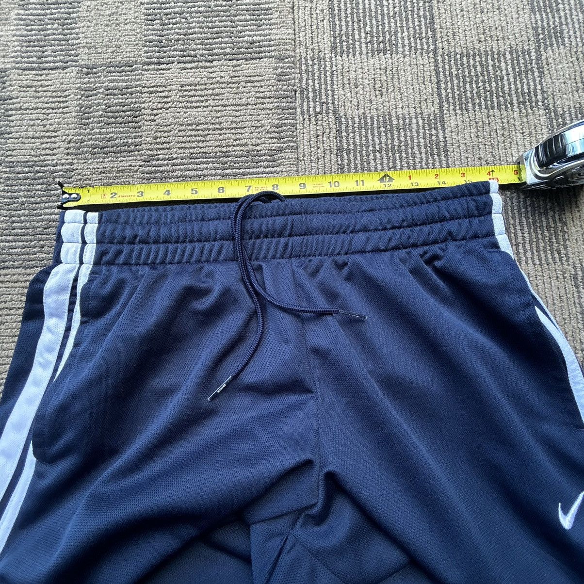 Nike Nike Y2K Navy Blue Swoosh Baggy Sweatpants Size US 32 / EU 48 - 4 Thumbnail