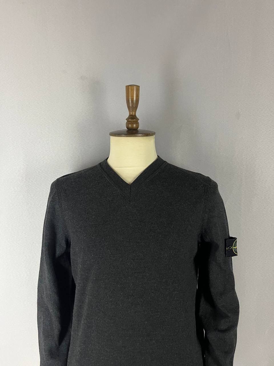 Stone Island Stone Island Sweater Grey Wool Size US XL / EU 56 / 4 - 2 Thumbnail