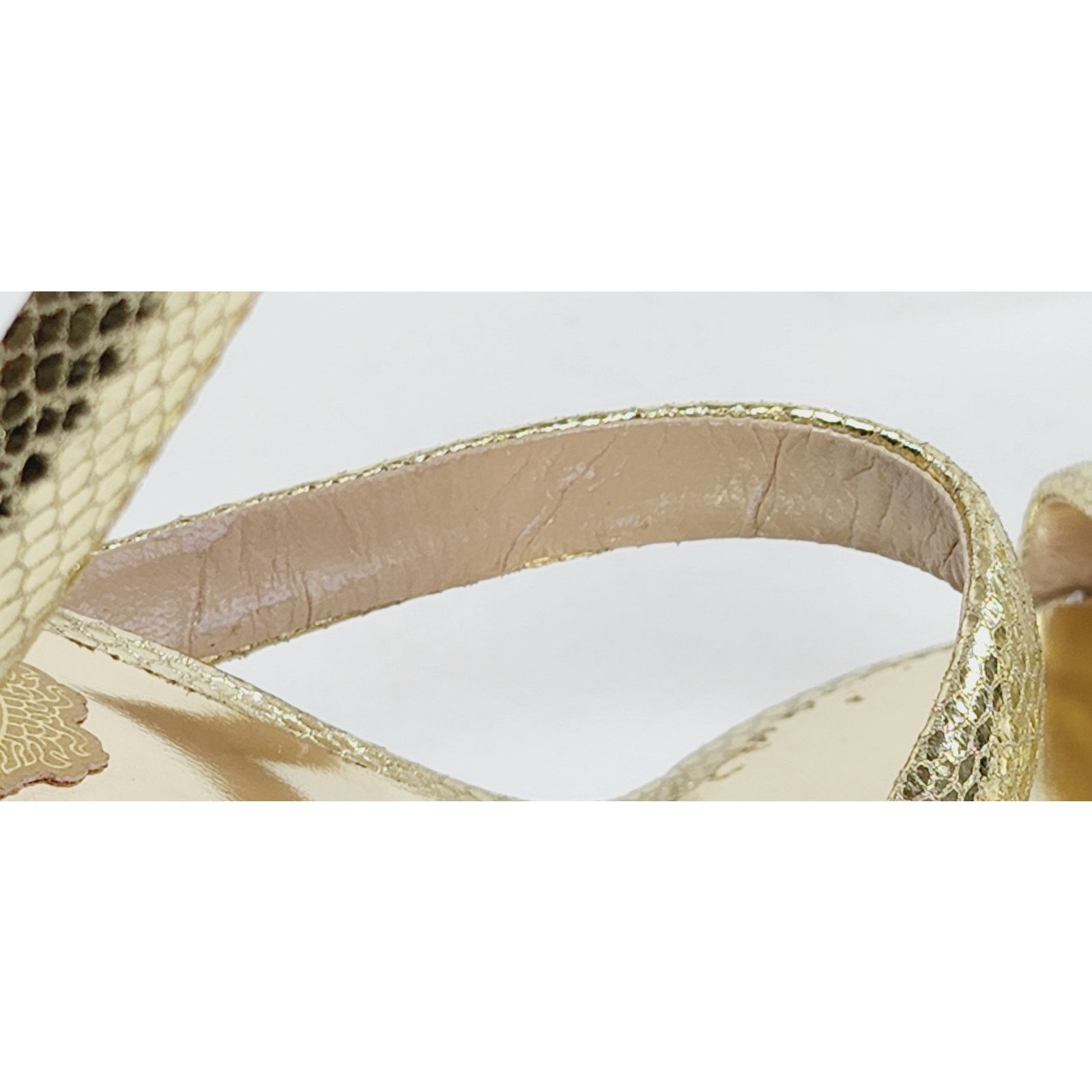 Rene Caovilla $1268 RENE CAOVILLA Leather Sandals US7 UK4EU37 Snake Design Size US 7 / IT 37 - 19 Thumbnail