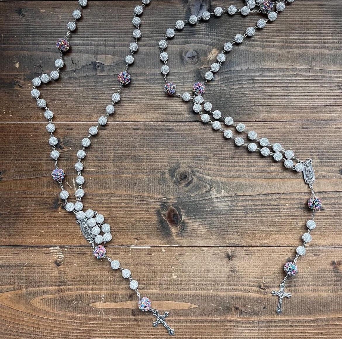 Vintage Nerd cluster iced out rosary Size ONE SIZE - 2 Thumbnail