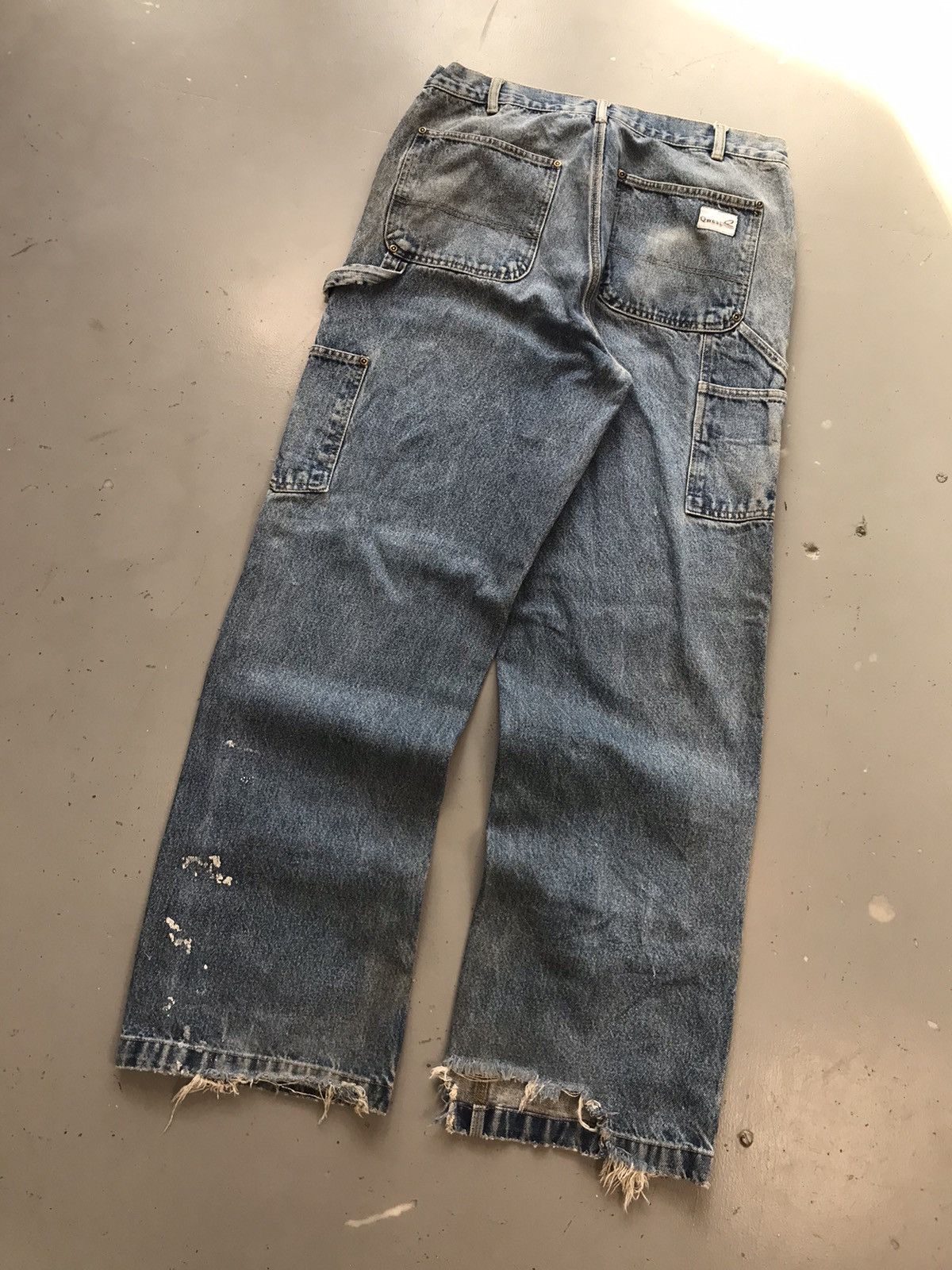 Carhartt × Dickies × Vintage Vintage qwest o double knee distressed denim Size US 36 / EU 52 - 10 Thumbnail