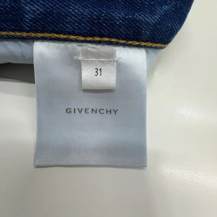 Givenchy Givenchy Givenchy SS23 Distressed Straight Leg Jeans -2507 Size US 31 - 3 Thumbnail