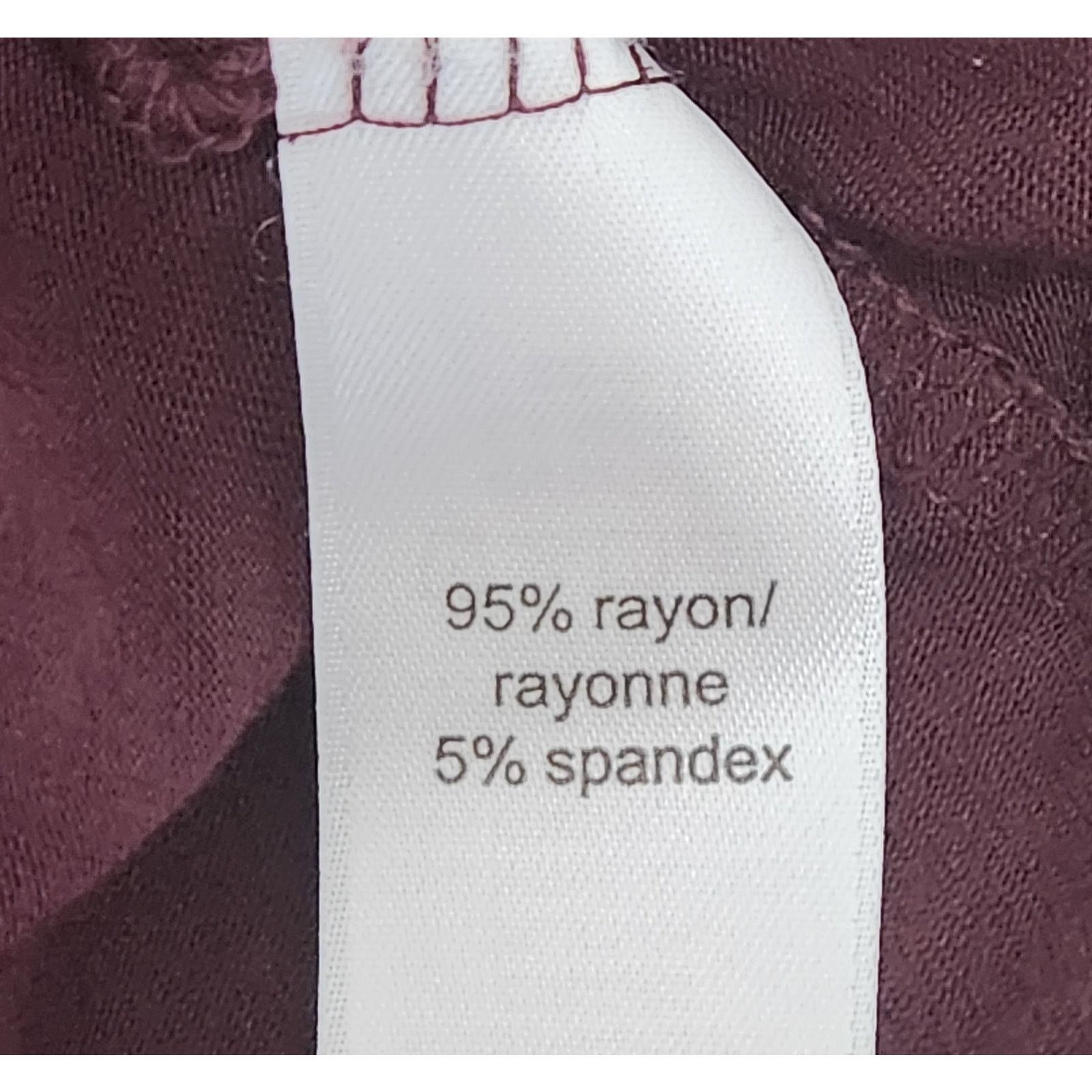 Other Maurices Burgundy White 3/4 Raglan Sleeves Top Small Soft Size S / US 4 / IT 40 - 5 Thumbnail