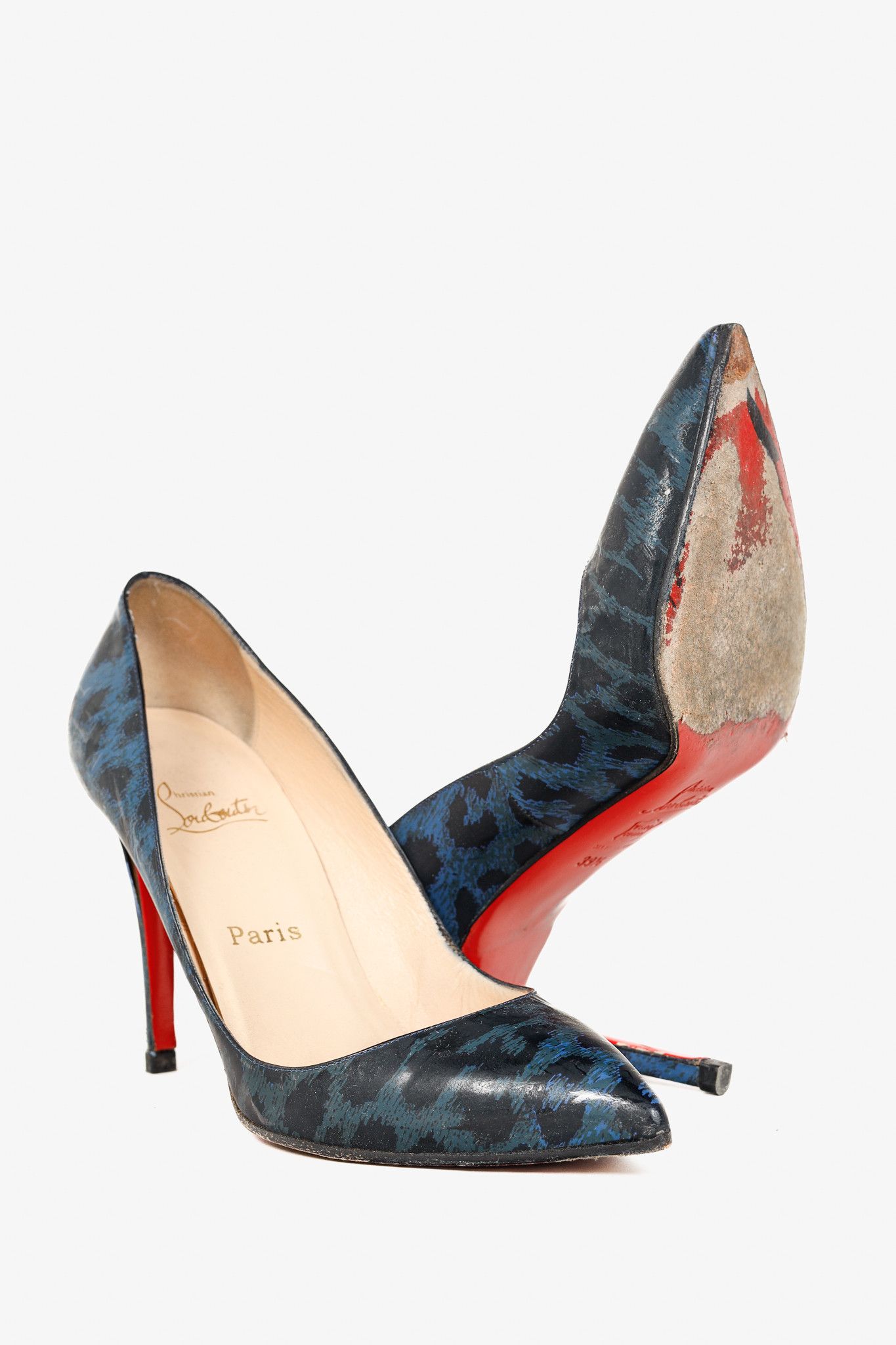 Christian Louboutin Christian Louboutin Pigalle 100 Leopard Pointed-Toe Pumps Size US 9 / IT 39 - 4 Thumbnail