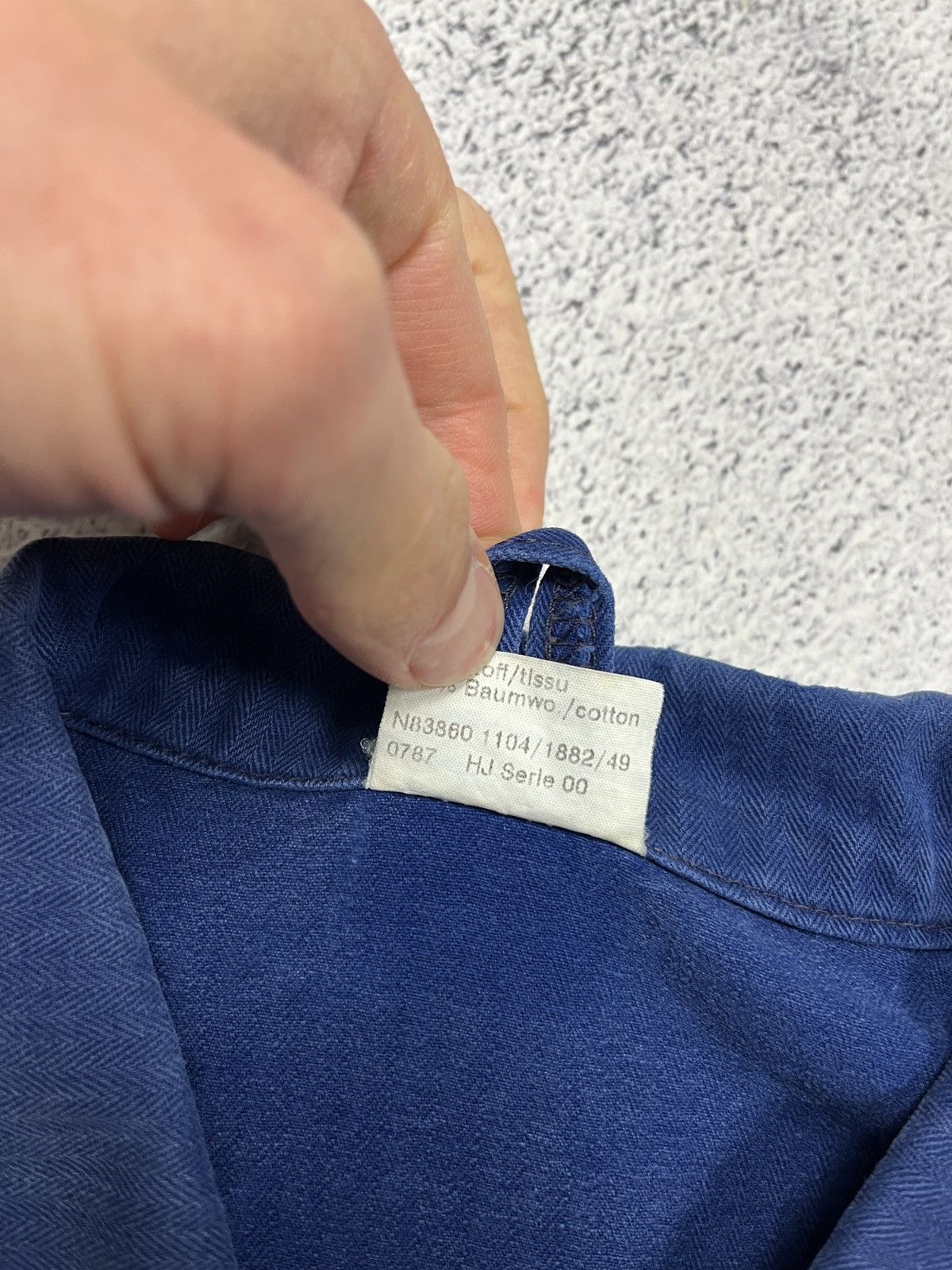 Le Laboureur French Workwear German Work Jacket Sanfor Blue Chore Coat Size US M / EU 48-50 / 2 - 14 Thumbnail