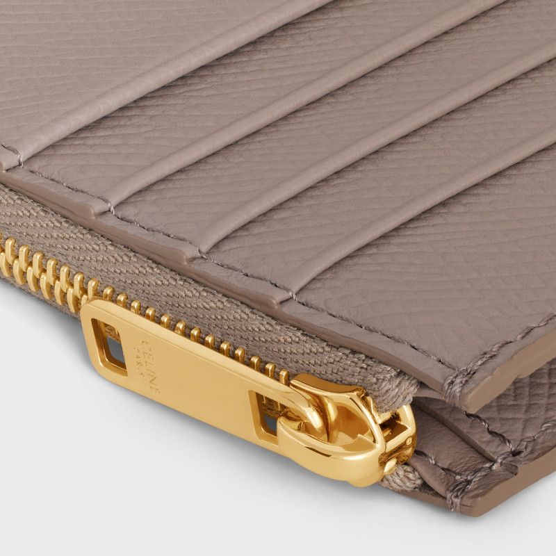 Celine o1w1db10426 Size: OS/Zipped Compact Card Holder in Grey Size ONE SIZE - 4 Thumbnail