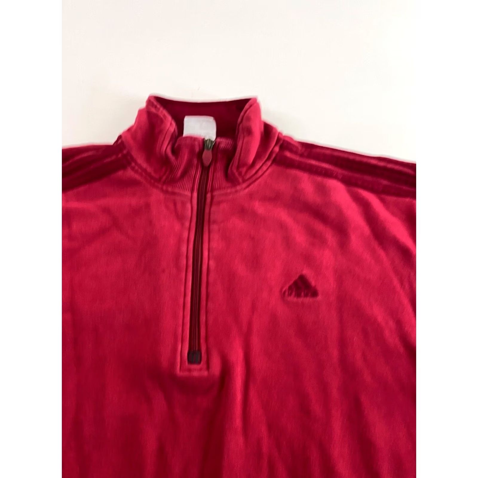Adidas adidas Sweater Mens L Reddish Zippered Kangaroo Pocket Size US L / EU 52-54 / 3 - 3 Thumbnail