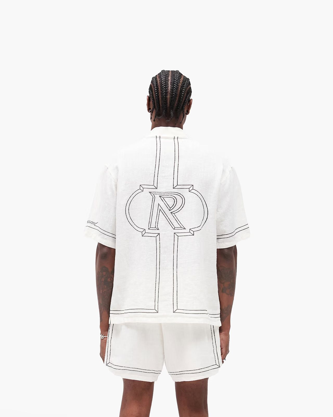 Represent Clo. o1mle1125 Border Shirt in White Size US XS / EU 42 / 0 - 5 Thumbnail