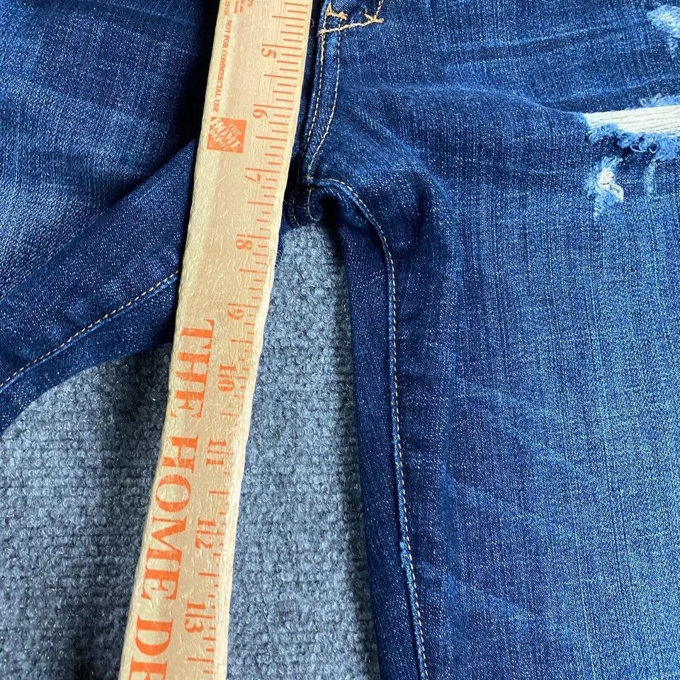 Abercrombie & Fitch Abercrombie & Fitch Jeans Women's 0S Brett Dark Wash 25x29 Size 25" / US 0 / IT 36 - 3 Thumbnail
