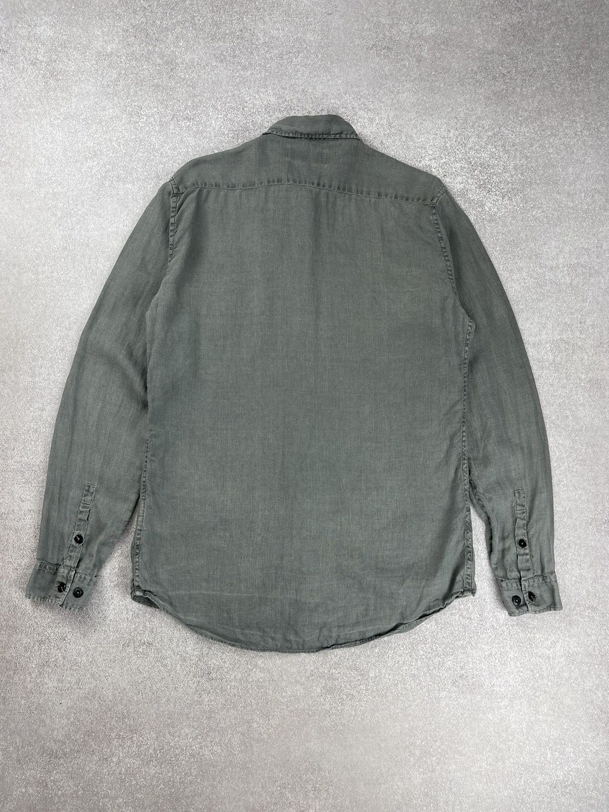 Stone Island Stone Island Long Sleeve Linen Shirt Size US M / EU 48-50 / 2 - 11 Thumbnail