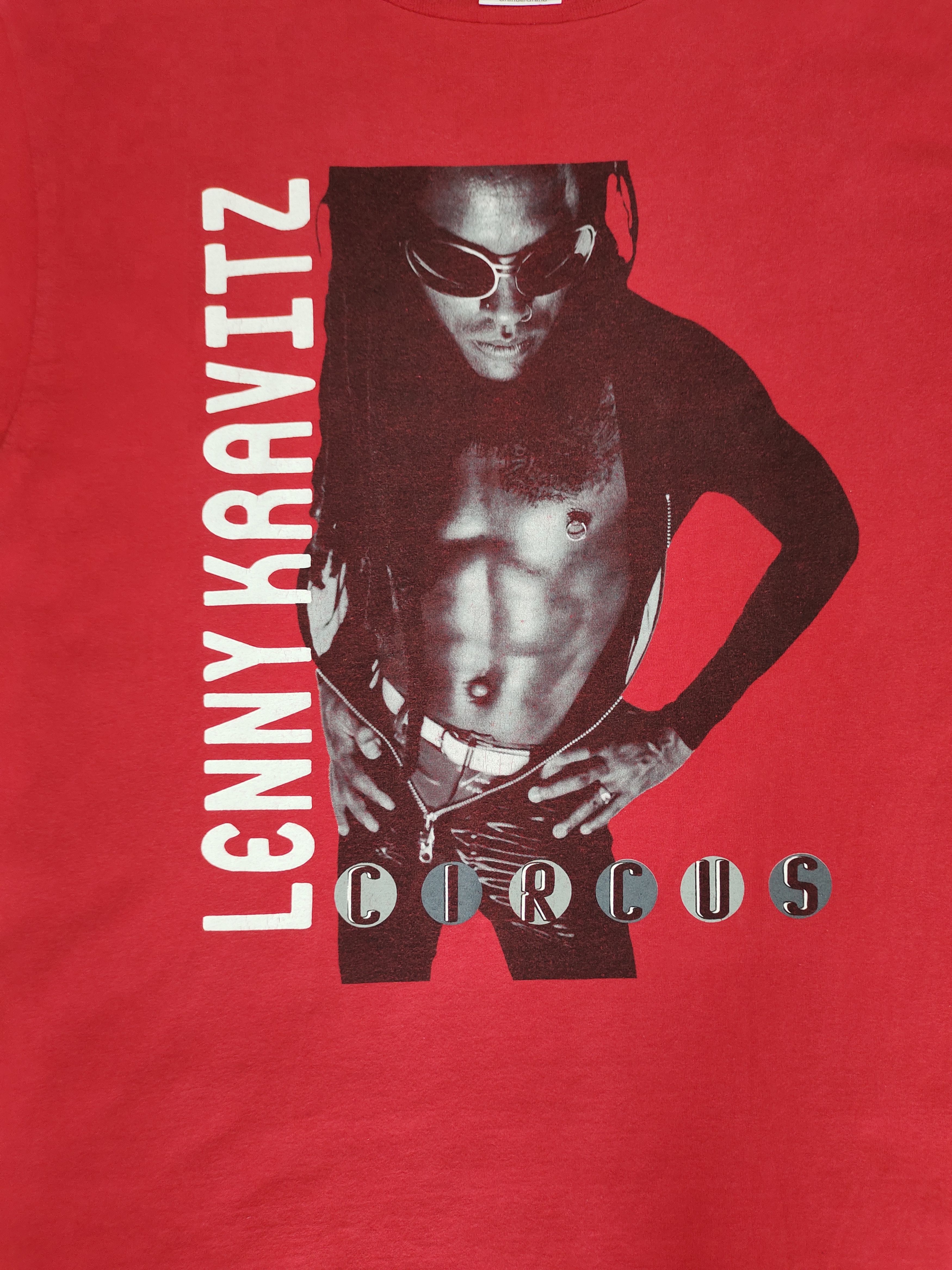Band Tees Vintage 90s Lenny Kravitz Circus Tour T-Shirt Size US L / EU 52-54 / 3 - 3 Thumbnail