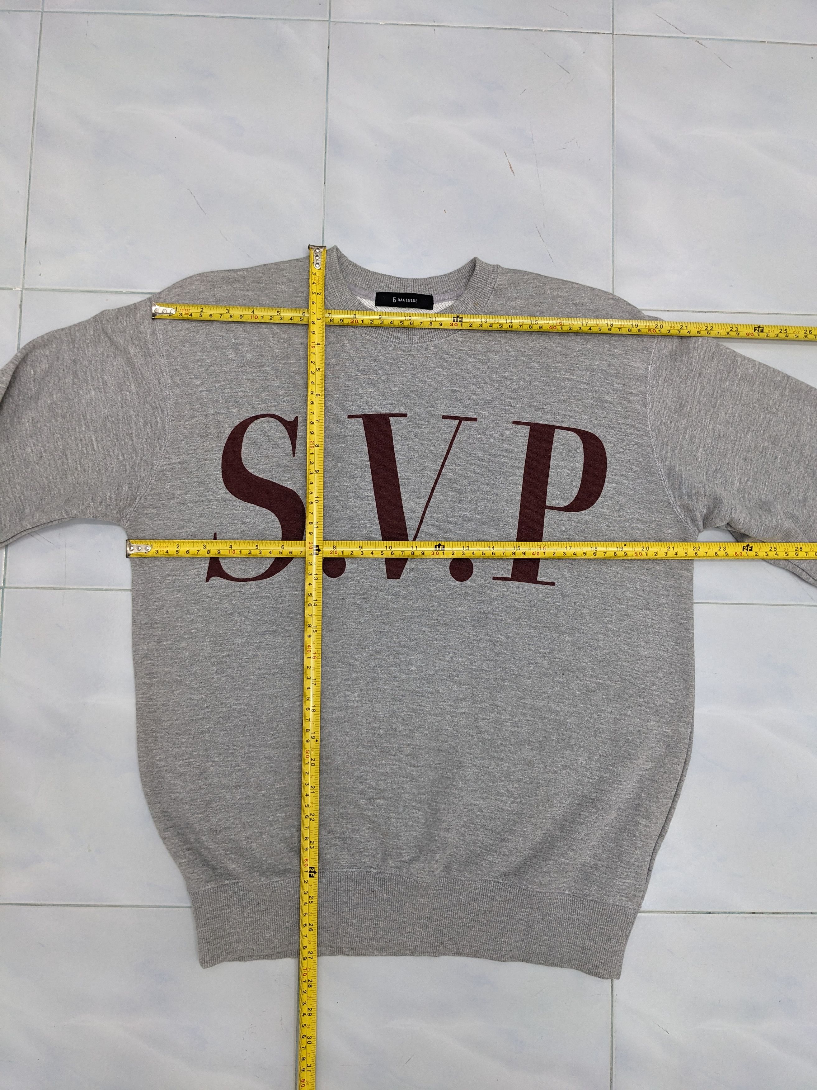 Japanese Brand RAGEBLUE S.V.P. Graphic Crewneck Japanese Casual Sweatshirt Size US L / EU 52-54 / 3 - 7 Thumbnail