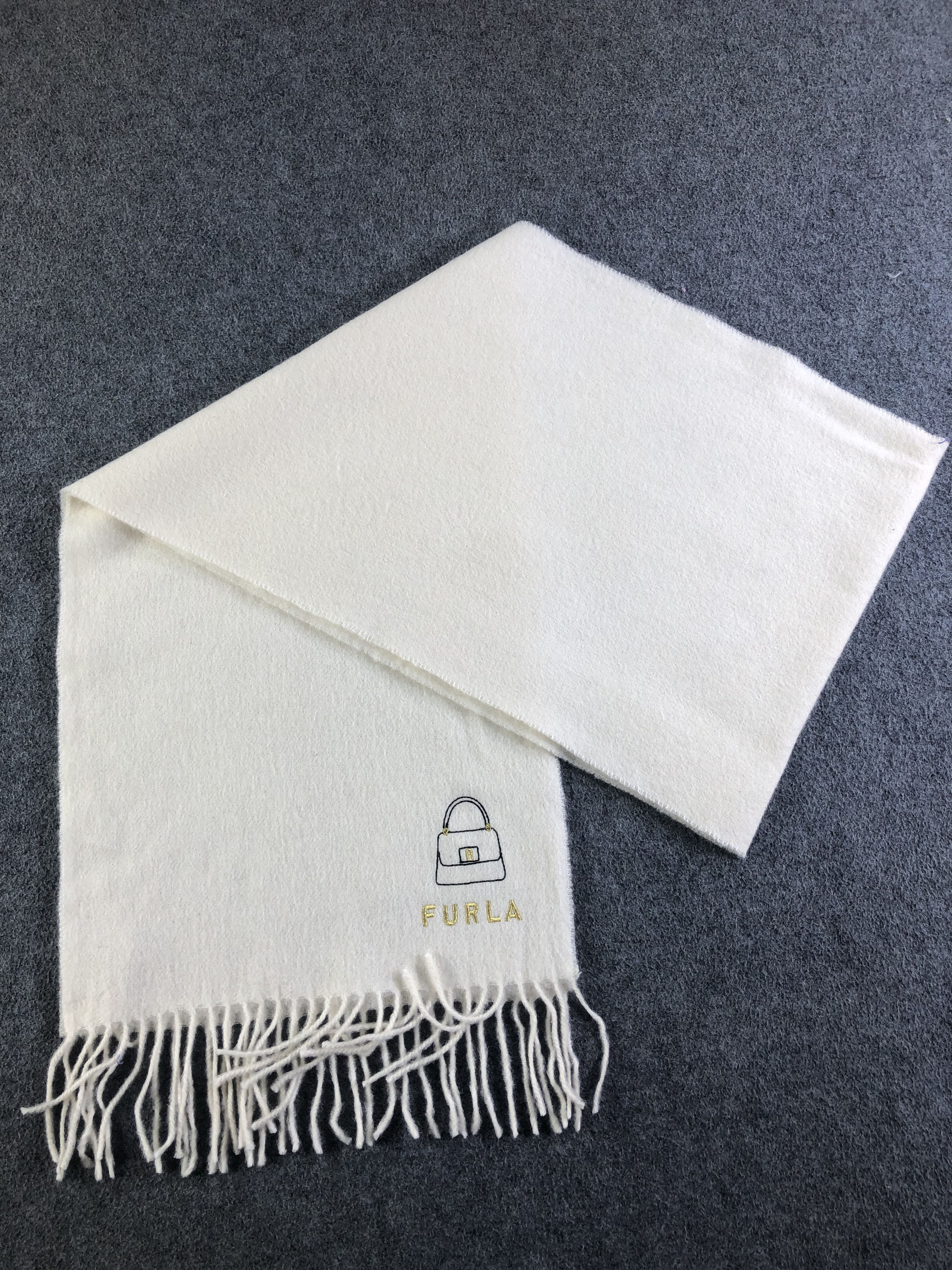 Furla × Vintage Furla Cashmere Scarf / Muffler / Neckwear SS1259 Size ONE SIZE - 6 Thumbnail