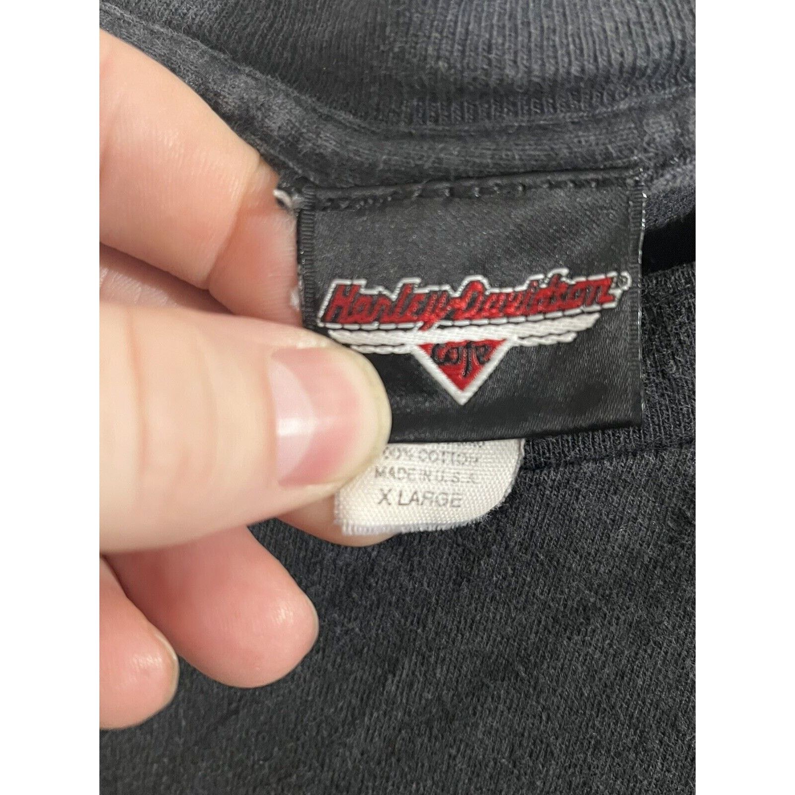 Harley Davidson Vintage 1997 Harley Davidson Las Vegas Cafe Shirt Sz XL Size US XL / EU 56 / 4 - 4 Thumbnail
