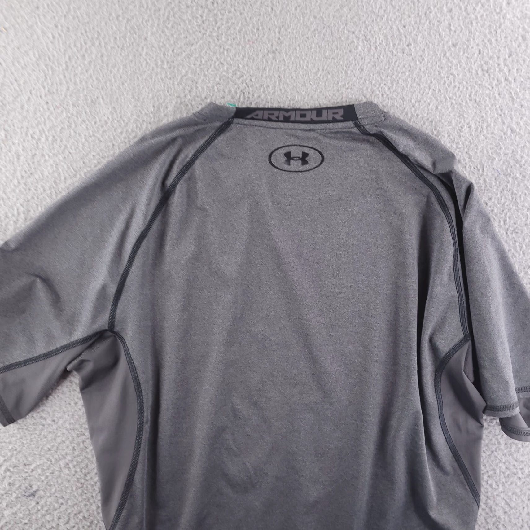Under Armour Under Armour Shirt Mens 2XL Gray Short Sleeve Crew Neck Compression Gym T-Shirt Size US XXL / EU 58 / 5 - 5 Thumbnail
