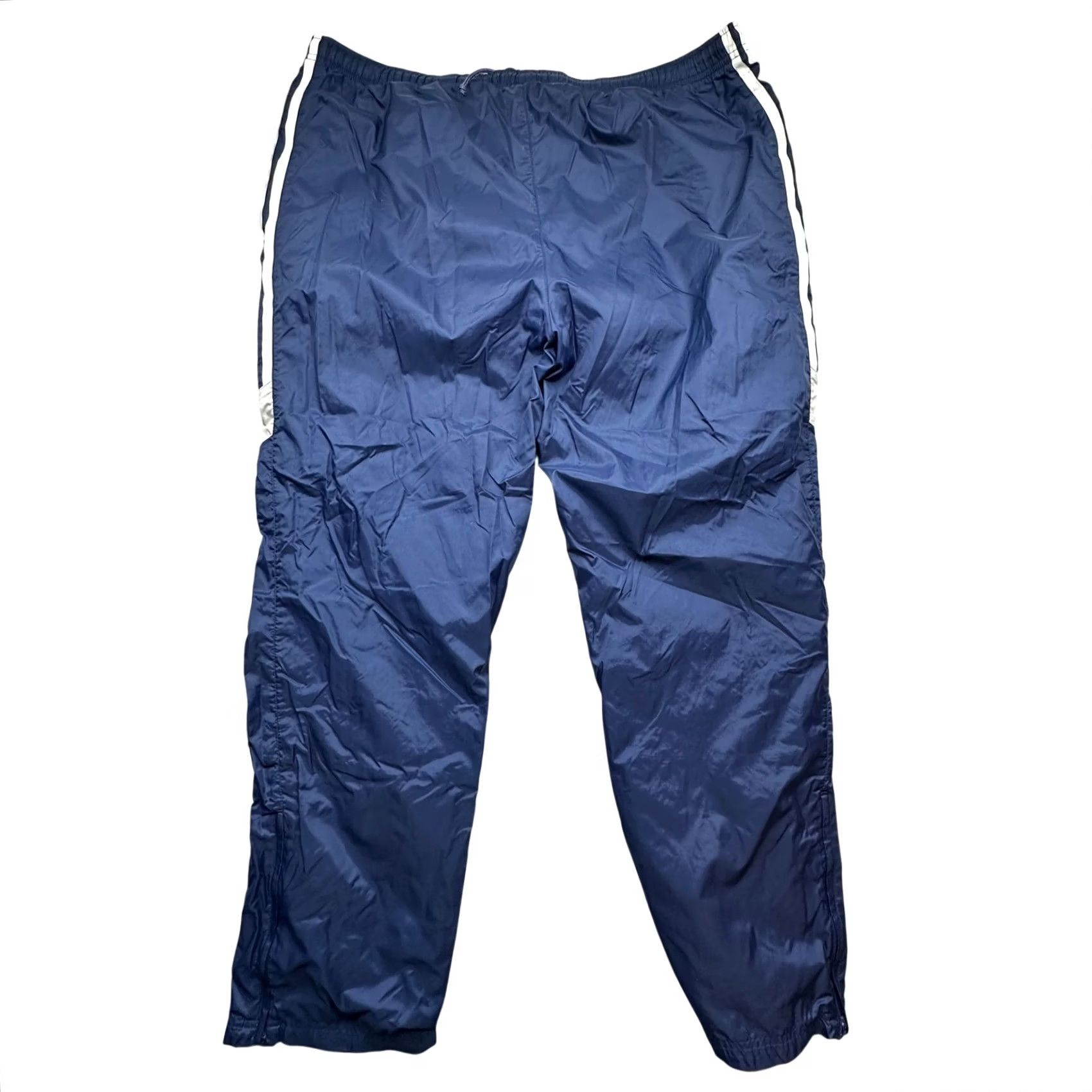 Adidas VINTAGE Adidas Lined Windbreaker Track Pants Mens XL Navy Blue Ankle Zip Sports 90s Men's Pants Size US 36 / EU 52 - 2 Thumbnail