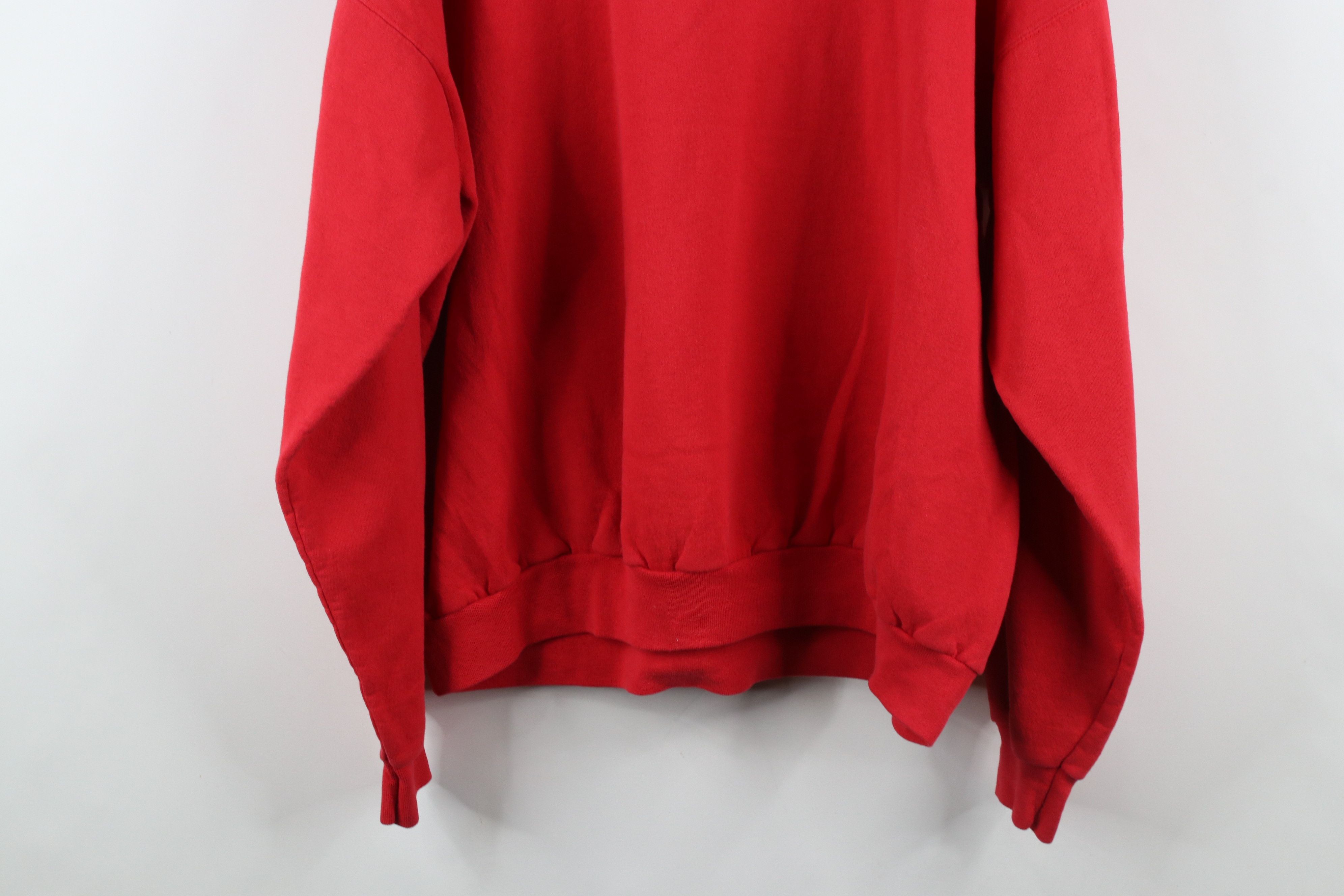 Disney × Vintage Vintage 90s Disney Spell Out Mickey Mouse Sweatshirt Red Size US XXL / EU 58 / 5 - 12 Thumbnail