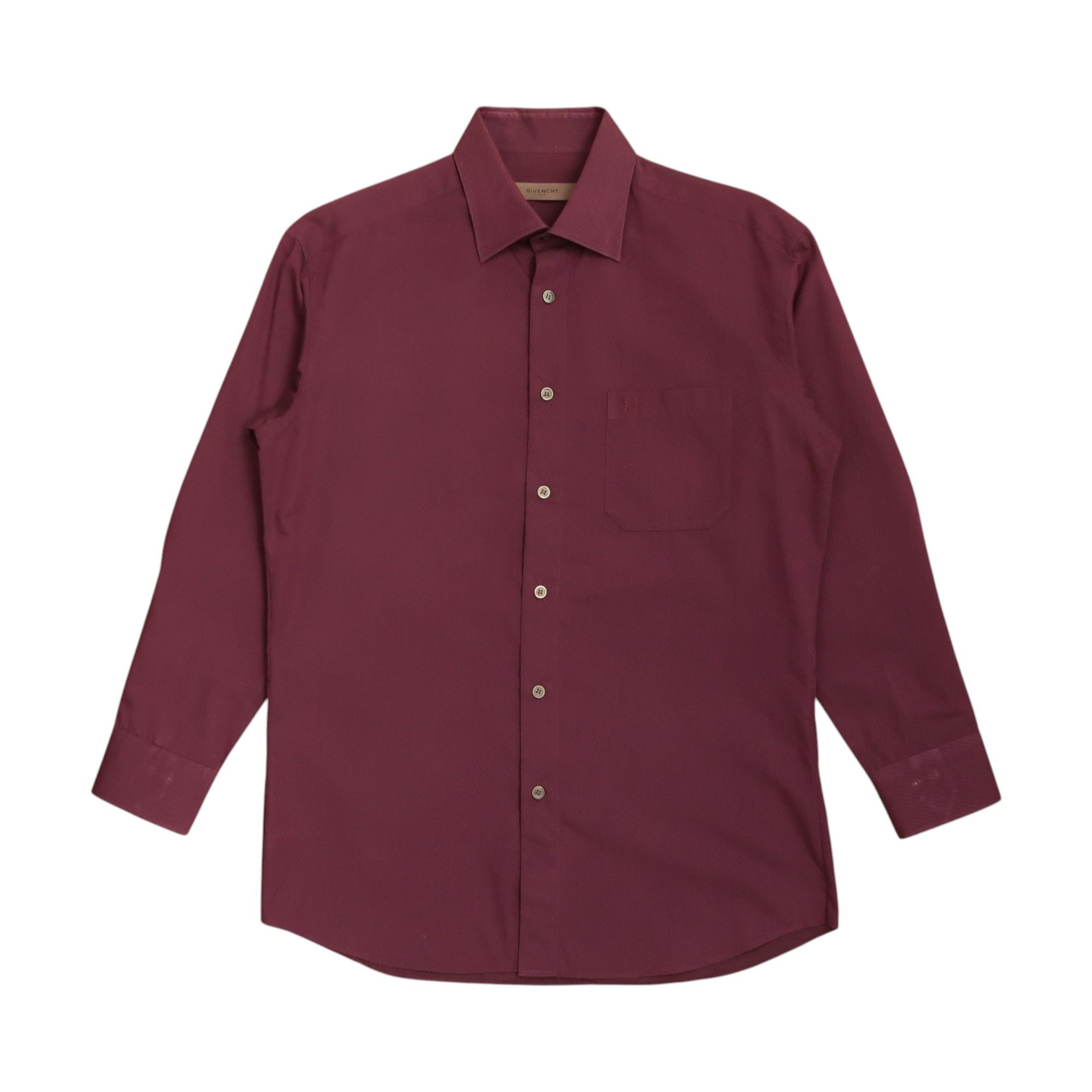 Givenchy Vintage Luxury Givenchy Men Embroidered Logo Purple Shirt Size US L / EU 52-54 / 3 - 1 Thumbnail