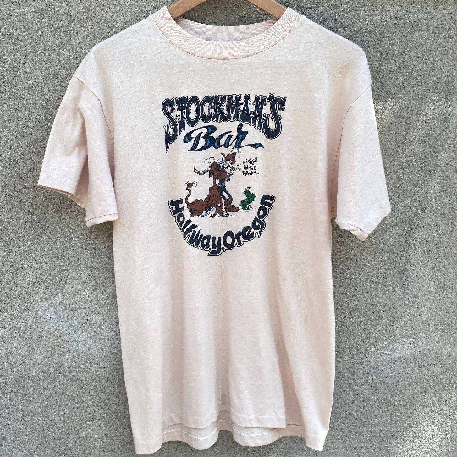 Hanes × Vintage Vintage Stockman's Bar Raunchy Comedy Poker Western T Shirt Size US L / EU 52-54 / 3 - 1 Thumbnail
