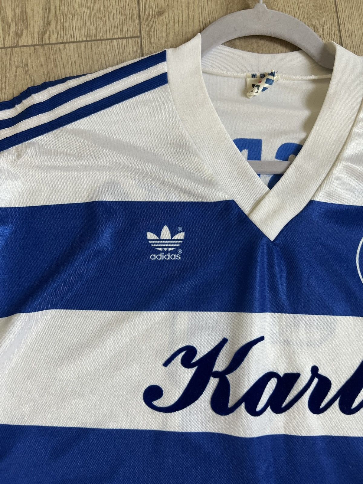 Adidas Vintage Adidas MSV Duisburg 1991-92 Karl soccer jersey Size US L / EU 52-54 / 3 - 3 Thumbnail