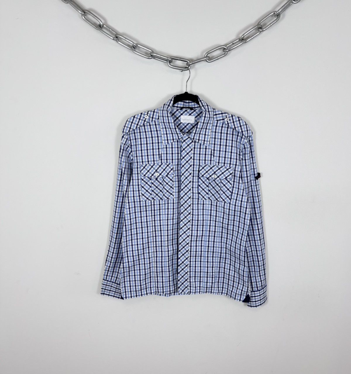 Iceberg Iceberg Vintage Men’s Gingham Check Long Sleeve Shirt Size US L / EU 52-54 / 3 - 1 Thumbnail