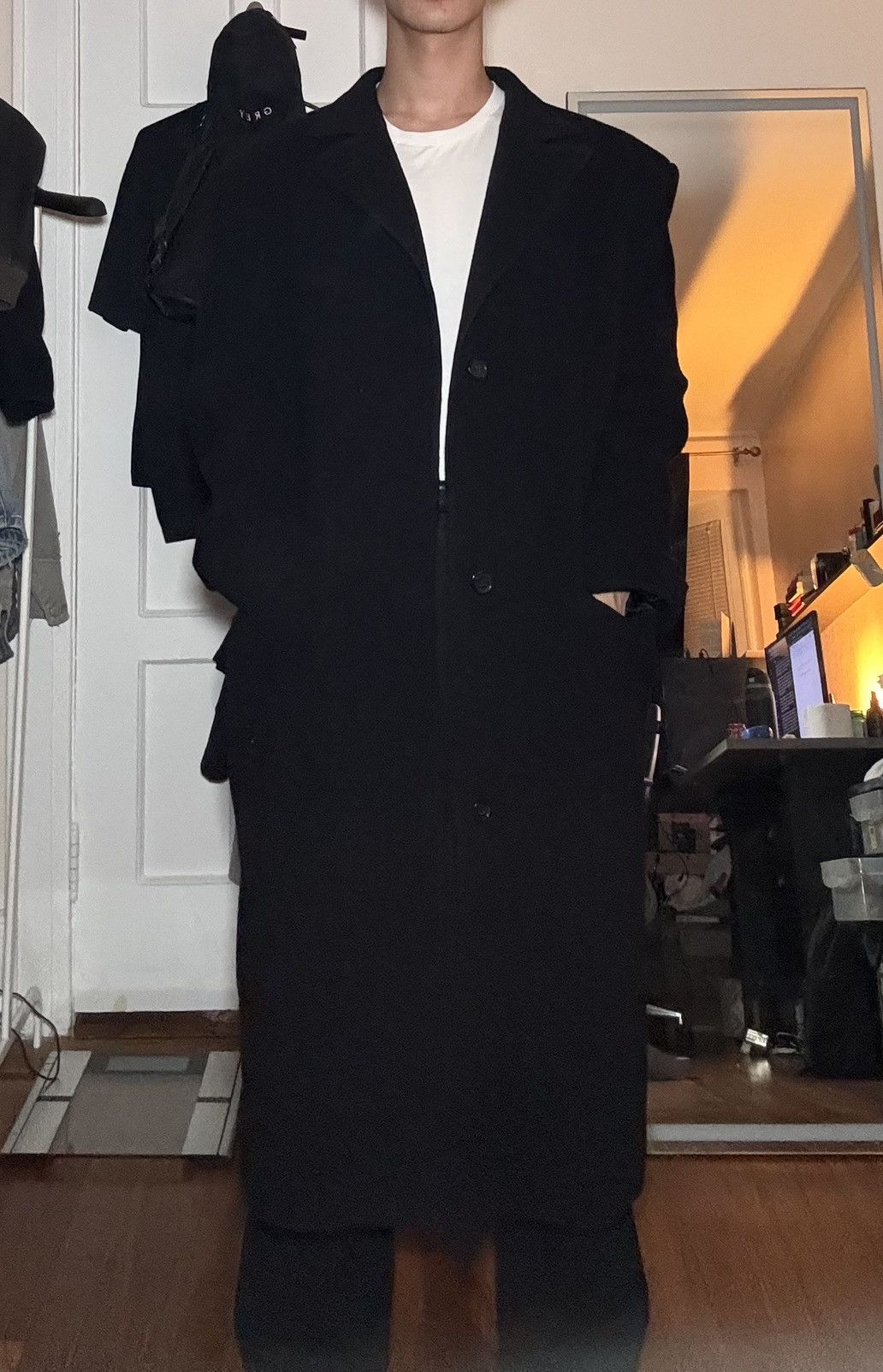 LUU DAN LU’U DAN BLACK OVERCOAT Size US M / EU 48-50 / 2 - 1 Thumbnail