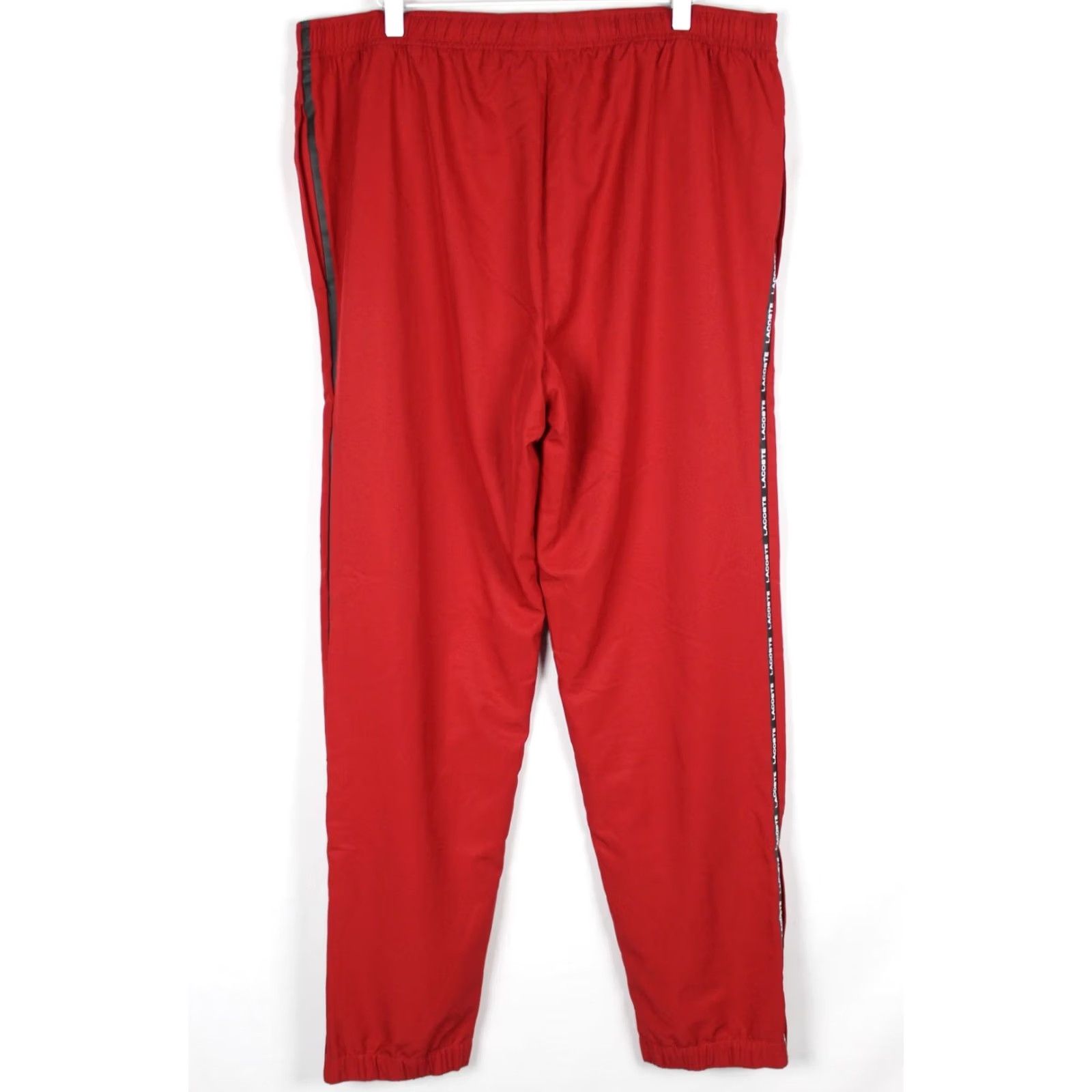 Lacoste VINTAGE Lacoste Sport Men's Lined Woven Zip Bottom Jogger Pants XXL Red XH8130 51 Size US 39 - 2 Thumbnail