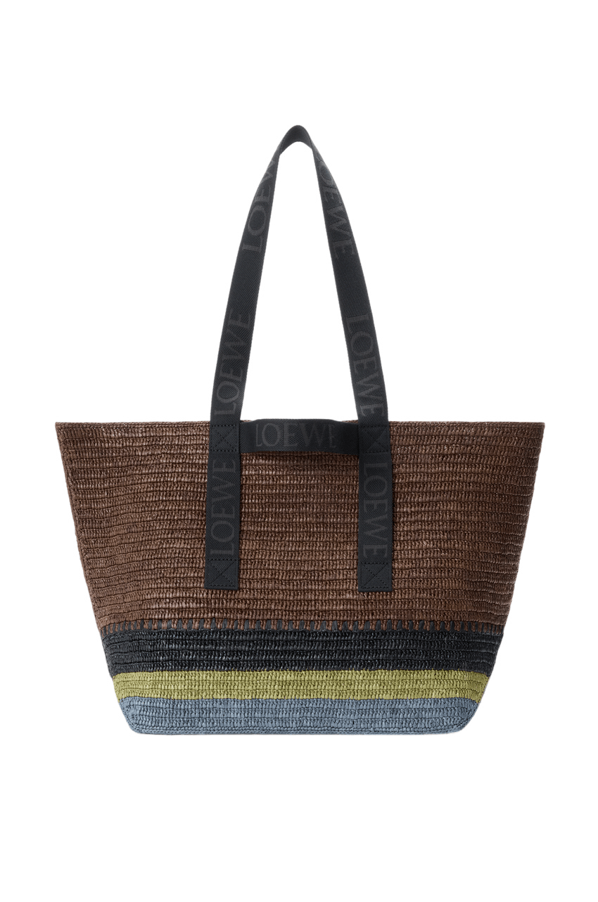 Loewe LOEWE Fold Shopper Brown Raffia Tote Bag New Authentic Size ONE SIZE - 3 Thumbnail