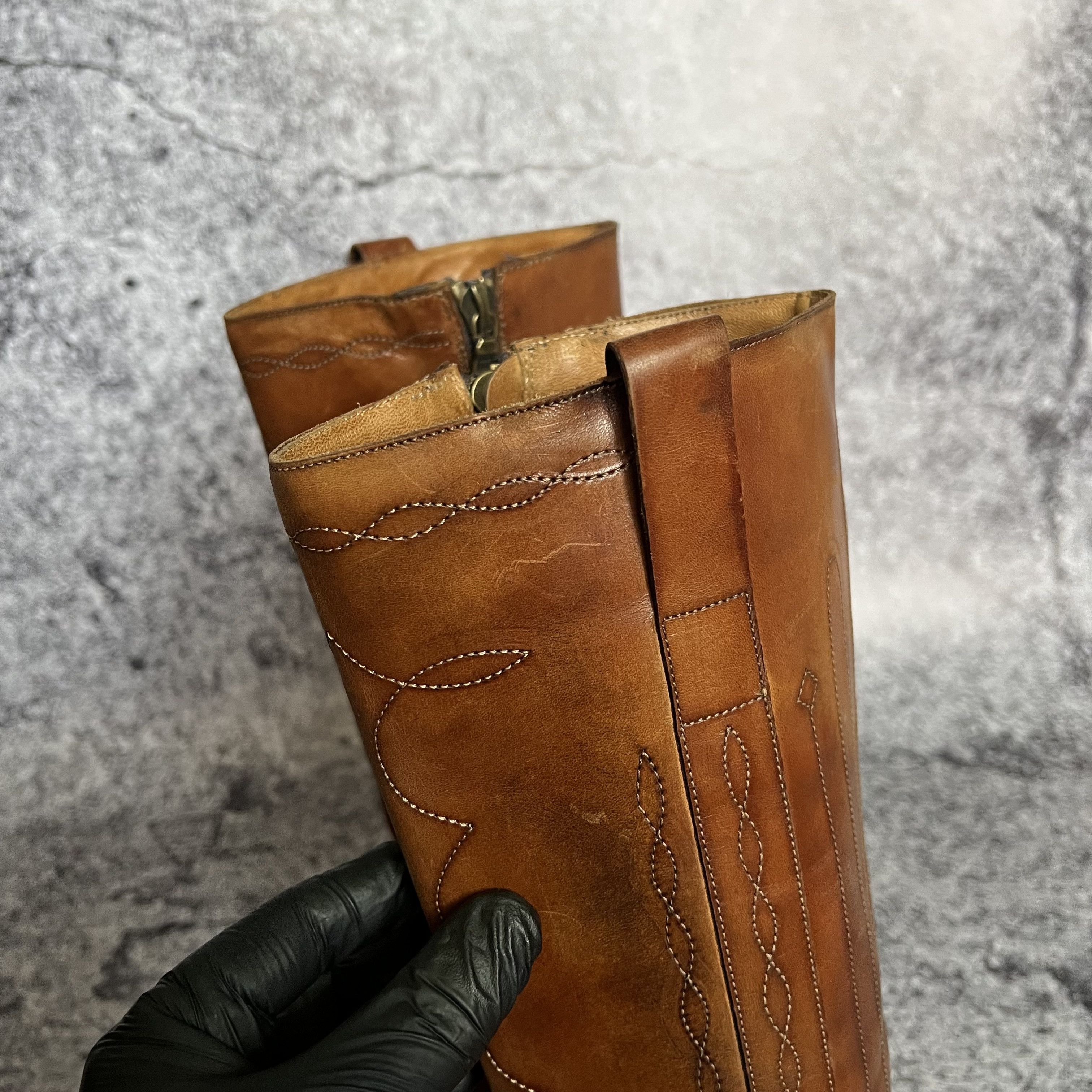Cowboy Equipment Max Verre Neapolis Cowboy Boots Leather Italy Size 7 Size US 7 / IT 37 - 9 Thumbnail