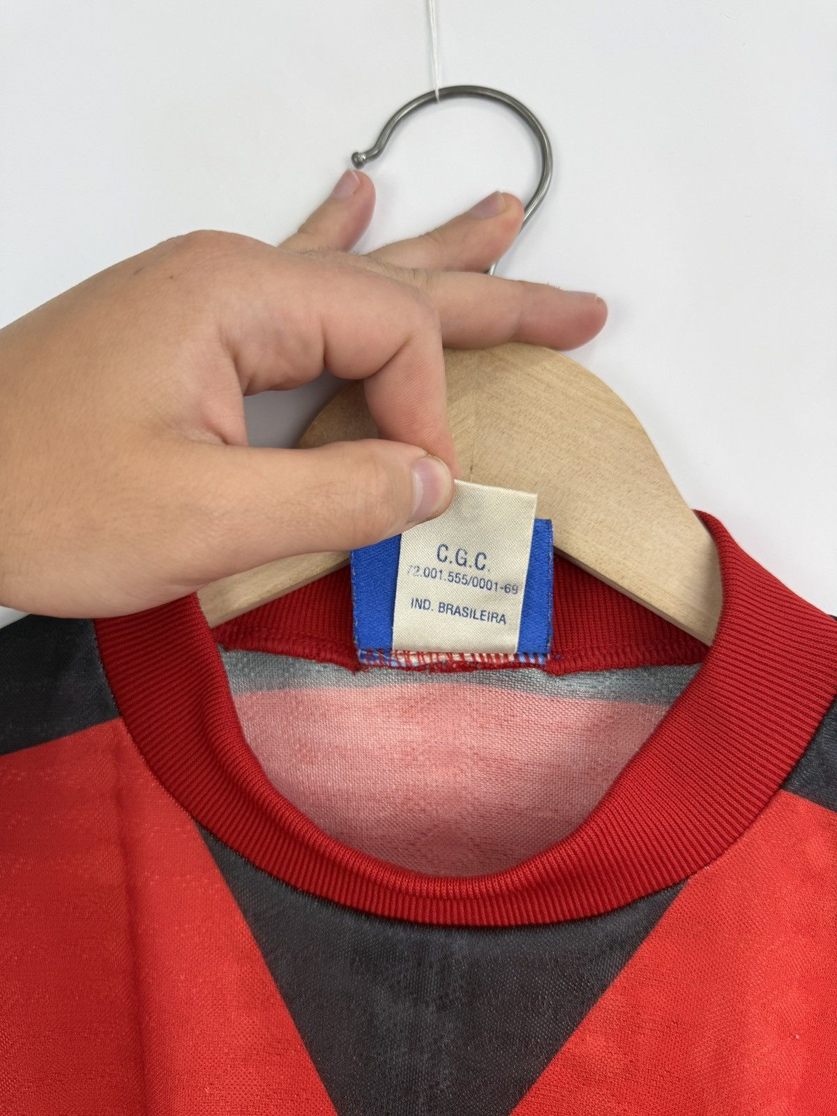 Umbro 🇧🇷 Vintage 90s Umbro C.R. Flamengo Football Training Jersey Size US L / EU 52-54 / 3 - 8 Thumbnail