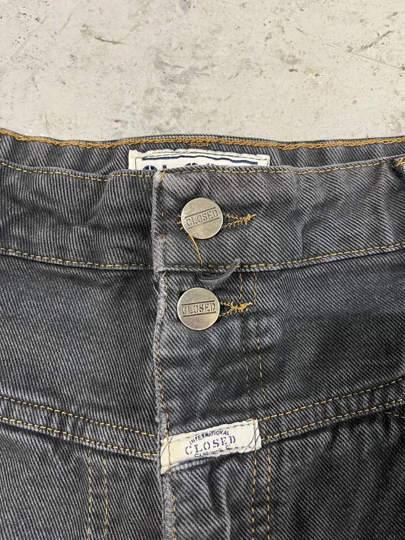 Marithe + Francois Girbaud × Vintage AW1987 Closed Stone Washed Denim Grey Pants Size US 34 / EU 50 - 11 Thumbnail