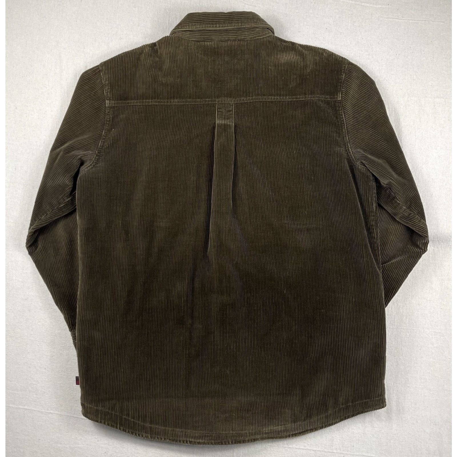 Vintage Woolrich Corduroy Shirt Jacket Lined Sz Large Brown 90s Aztec Workwear Mens Size US L / EU 52-54 / 3 - 2 Thumbnail