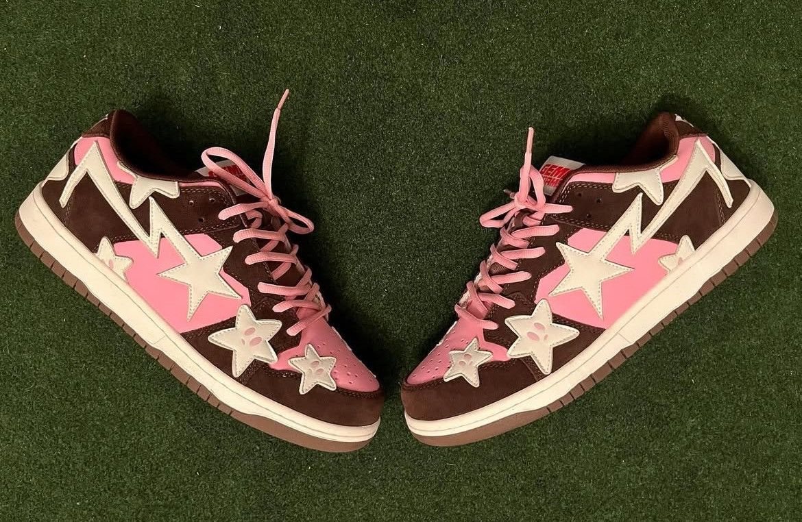 Designer × Other Gemi Adams Neopolitan Brown/Pink/White Dunks size 11 Size US 11 / EU 44 - 1 Thumbnail